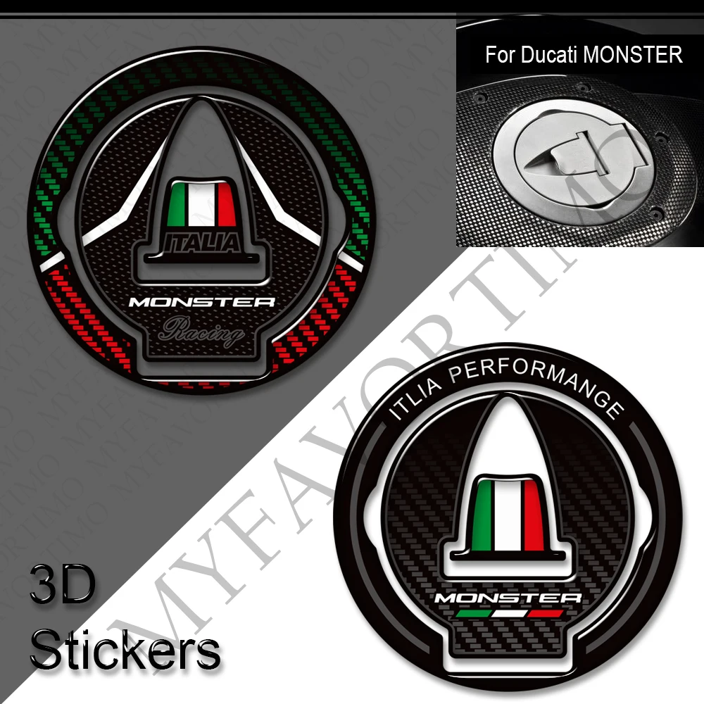 Фото Мотоцикл для Ducati Monster 620 696 796 800 950 939 821 797 937 1000 1100 1200 SP Защитная накладка на бак, крышка бензина, мазута, наклейки №4