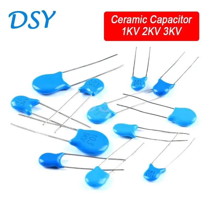 

Высоковольтный керамический конденсатор, 1 кВ, 2 кВ, 3 кВ, 10 пф-22 НФ, 22 пФ, 30 пФ, 47 пФ, 56 пФ, 100 пФ, 220 пФ, 1 нФ, 2,2 НФ, 3,3 НФ, 4,7 НФ, 22 НФ, 10 нФ, 100 НФ, 50 шт.