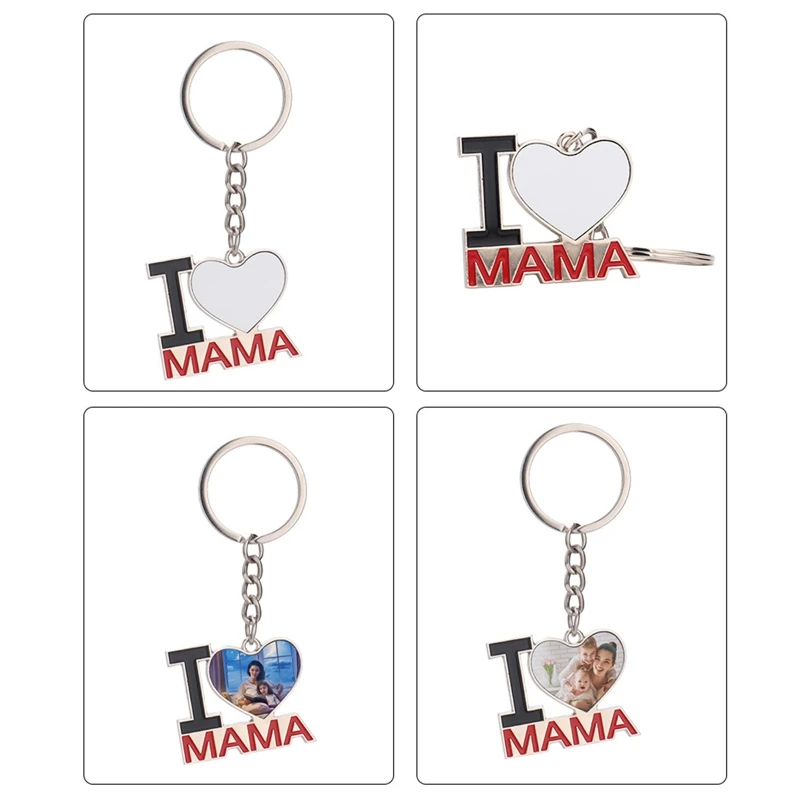 

Брелок для ключей «I Love Mama», в форме сердца