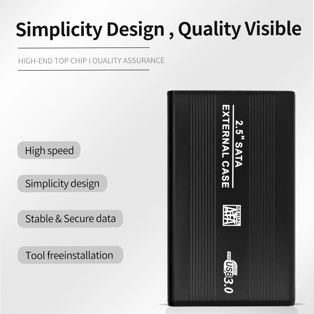 TISHRIC Внешний кейс/корпус/бокс для жесткого диска HDD 2,5 дюйма HD Optibay SATA To USB 3.0/2.0 адаптер корпуса SSD.