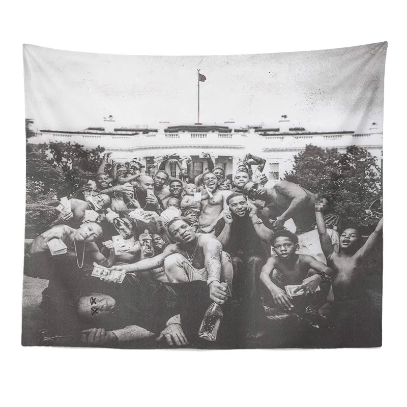 

Kendrick Lamar To Pimp A гобелен с изображением бабочек настенное украшение для спальни гостиной Декор для вечеринки