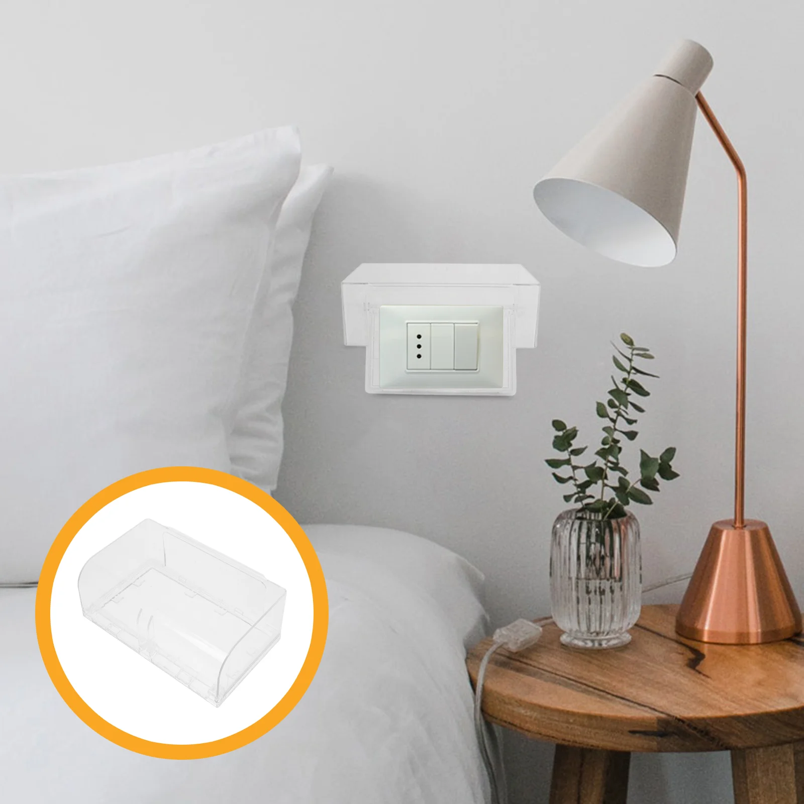 Розетка Водонепроницаемая крышка Переключатели Пластиковый защитный детский