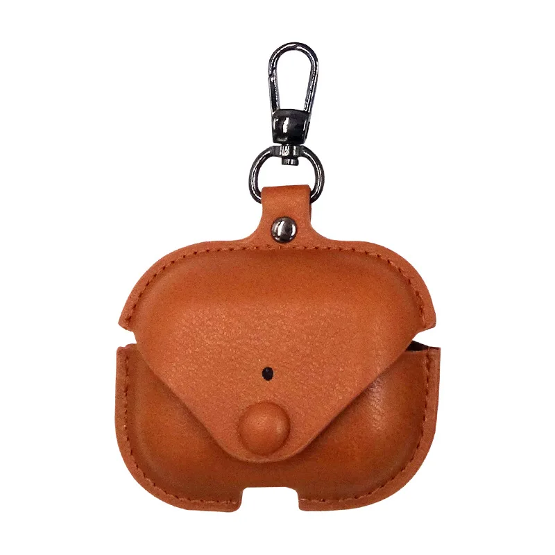 

PU Leather Luxury Protective Case with Anti-lost Buckle for Air Pods 1 2 3 Bluetooth Wireless Charging Box Covers For AirPodsPro