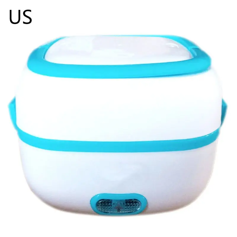 

Multifunctional Electric Lunch Box Mini Rice Cooker Food Heater Steamer with Stainless Steel Bowls Egg Steaming Drop Shipping