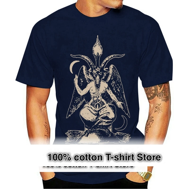 BAPHOMET T Shirt Satanic Clothing Witchcraft Witch Horror Satanism Occult S - XL(1)