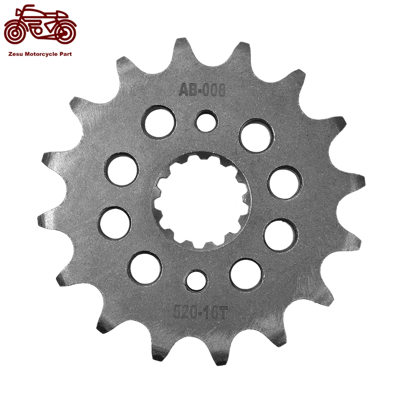 Передняя Бесшумная Звездочка для мотоцикла Kawasaki KLE400 KLE 520 ZR400 ZR ZX400 C2 Z400F2 400-16 T 400 16