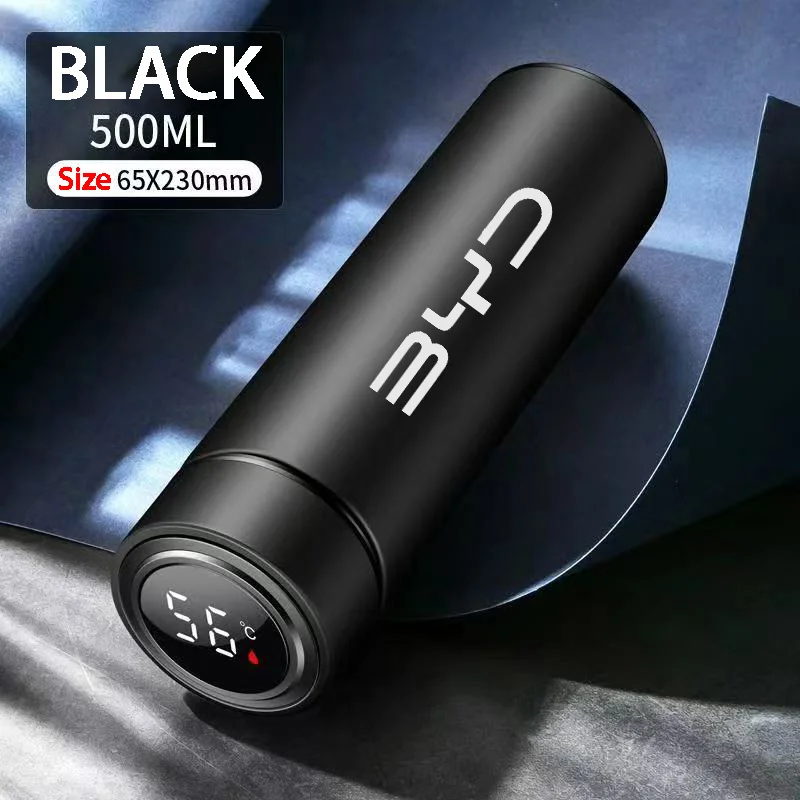 Разделенная чашка-термос из нержавеющей стали на 500 мл для BYD Atto 3 EV Yuan Plus Song Plus Dmi Dolphin Seal Tang Han Qin F3 E6 Act