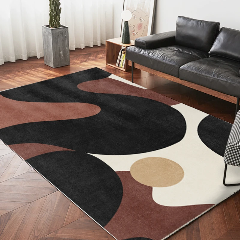 modern french art abstract carpet simple bedroom living room home large area decoration rug cloakroom girl room pink floor mat free global shipping