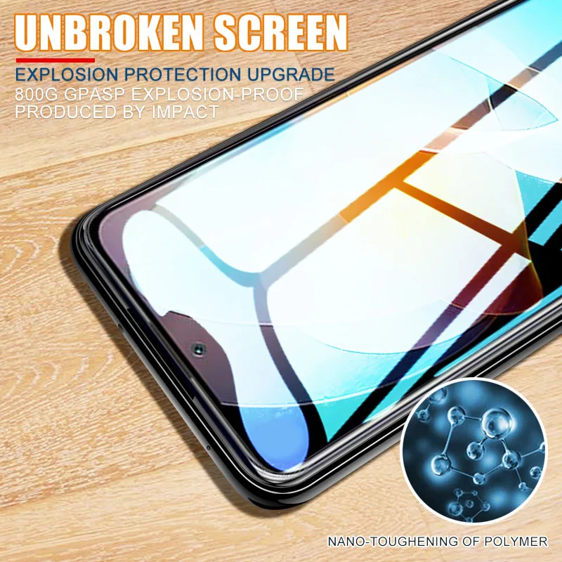 5 шт. твердость 9H для Xiaomi Redmi Note 10 lite Pro Max 4G 5G Защитная пленка из закаленного стекла