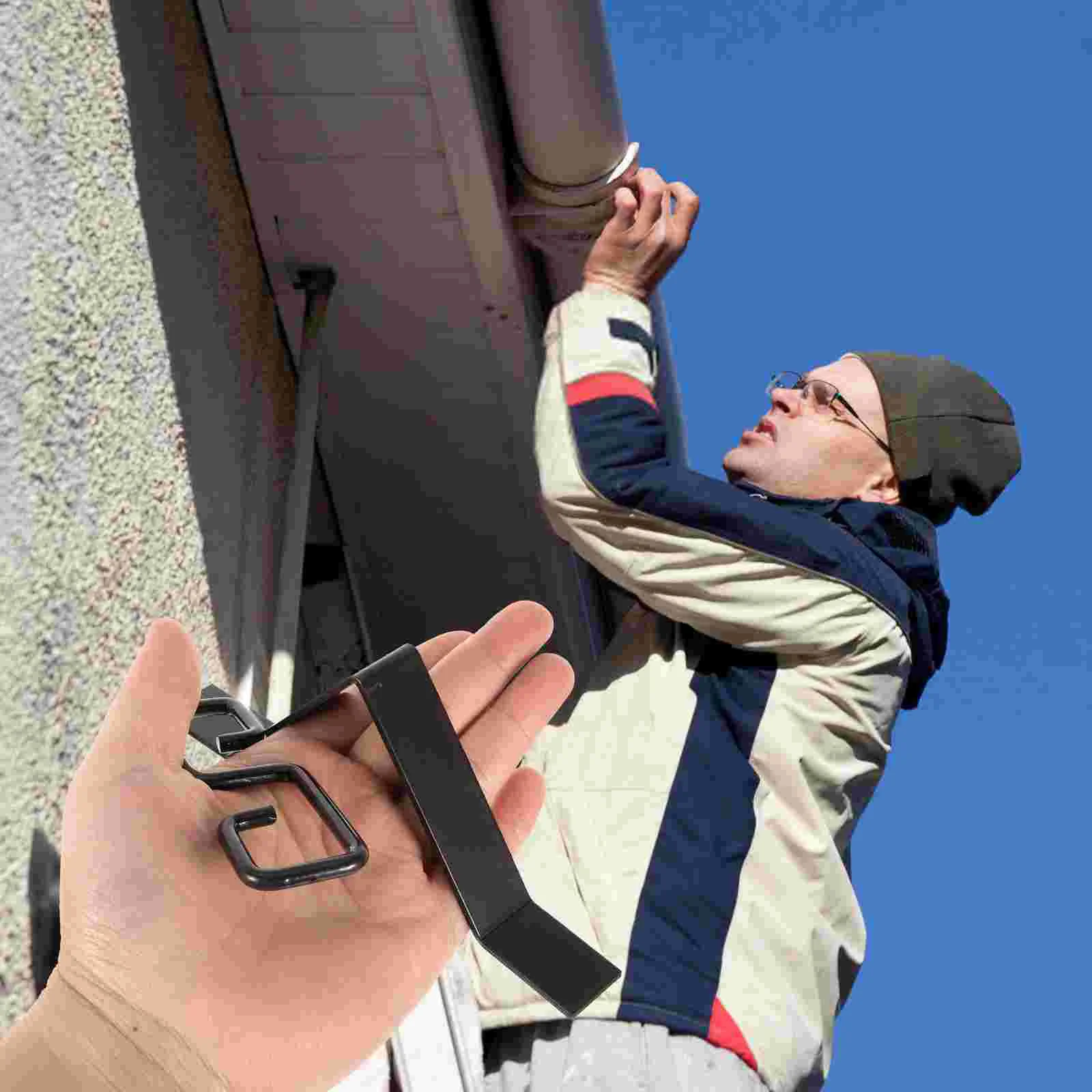 

2 Set Rain Chain Hook Fitting Clothes Hanger Hooks Accessories Garden Accessory Metal Adapter Iron Drainer