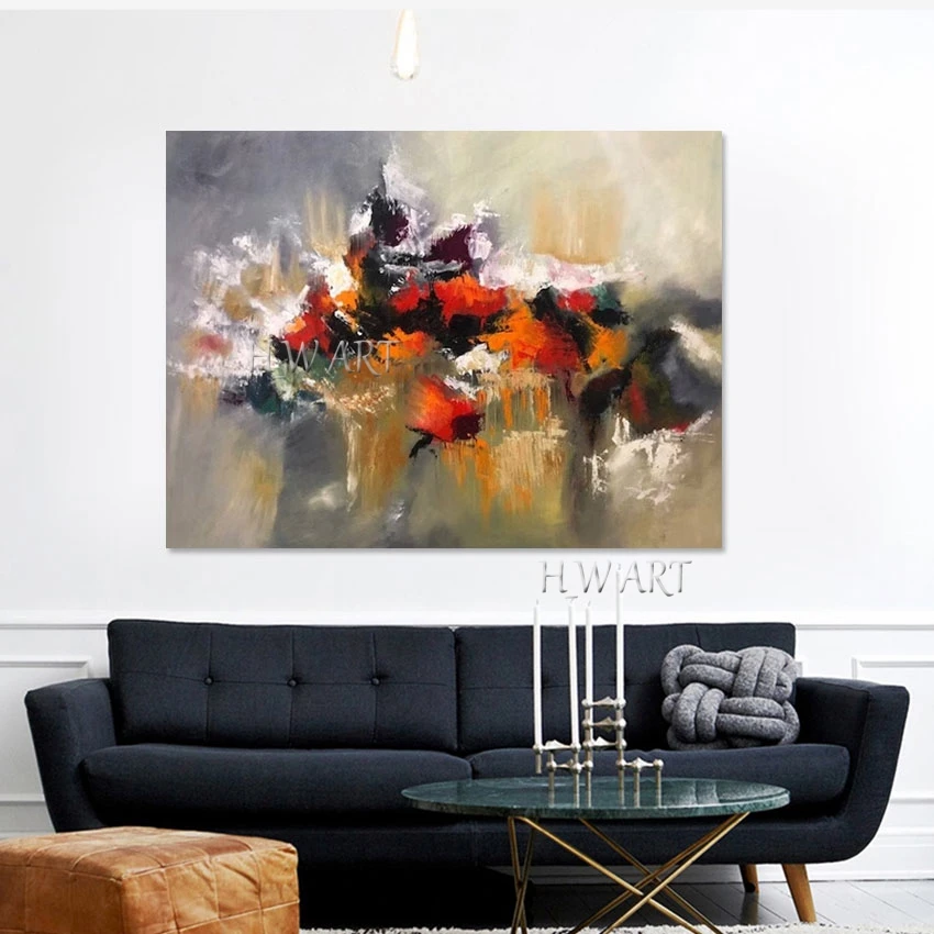 Акриловое искусство современные картины маслом ручной работы абстрактная