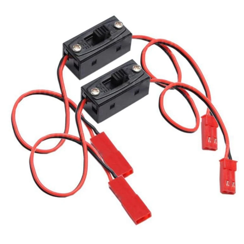 

4 Pcs On/Off Power Switch Receiver JST Connector For HSP RC 1/10 1/8 Car Crawler Off-Road Vehicle Multi-Rotor Aircraft