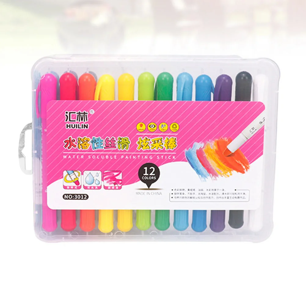 Crayons Washable Painting Markers Non Toddlers Sticks Rotating Tools Twistable Big Triangle