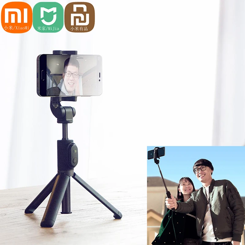 

Mijia Xiaomi Mi Smart Tripod Selfie Sticks with Bluetooth Remote Foldable Extendable Monopod For Ios Apple Android