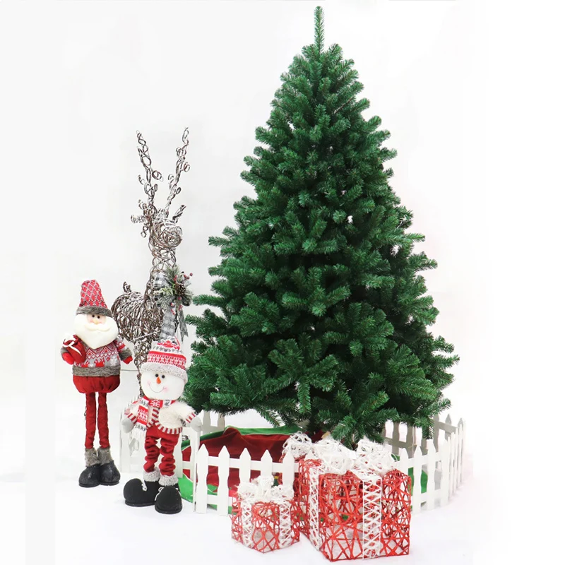 

45 90 120 150 180 cm Christmas Tree Pine Tree With Wood Base DIY Home Table Top Decor Christmas Artificial Frosted Sisal trees