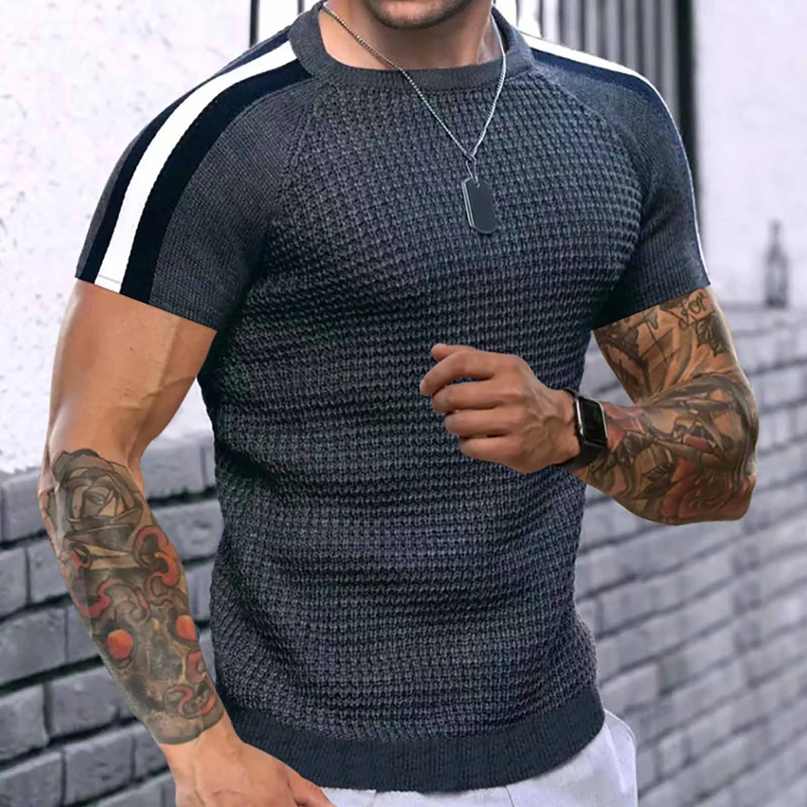 

Mens T Shirt Oversized Male Tops Outdoor Vintage Bottun Long Sleeve T Shirt Fitness Workout Summer T-shirt Fitness Camiseta Male