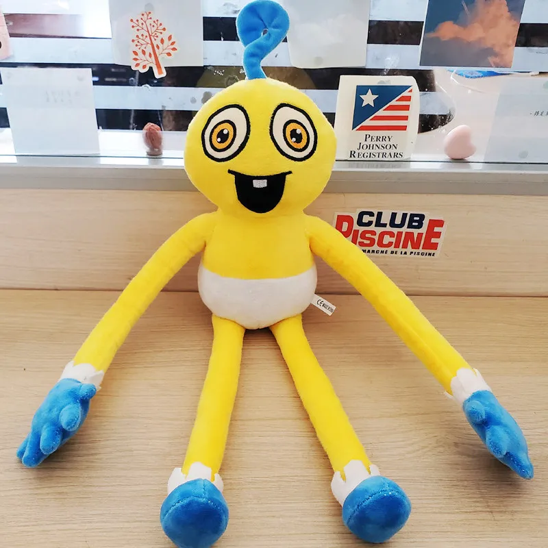 

Новинка 45 см Симпатичная плюшевая игрушка Nesi Мак сын желтый вопрос Марк кавайная кукла подарок на Хэллоуин Аниме плюшевый кавайный