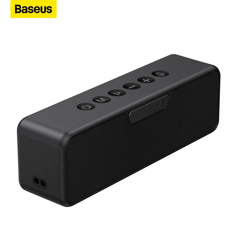  Baseus V1 Portable Wireless Bluetooth Speaker Better Bass 15Hour Playtime 20W Output IPX6 Waterproof Stereo Surround Speakers 