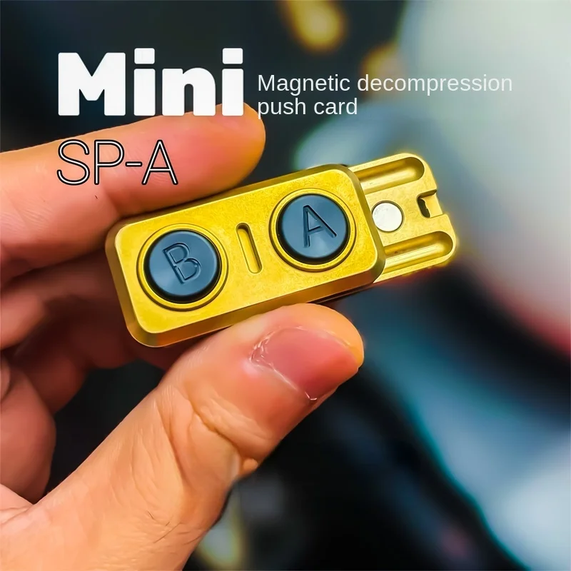 

Studio EDC Decompression Toy SP-A Push Card Pop Coin Metal Adult Pressure Reduction Casual Trend Office