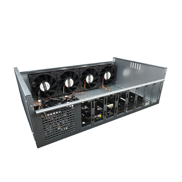 

Computer Case For 8 GPU Motherboard 1800W ETH BTC ZEC Mining Rig Case With Power Supply
