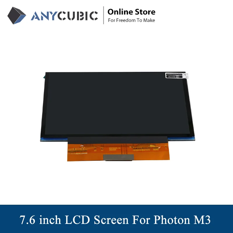

Монохромный ЖК-дисплей Anycubic 7,6 дюйма 4K, экран для 3D-принтера Photon M3, детали для 3D принтера из смолы