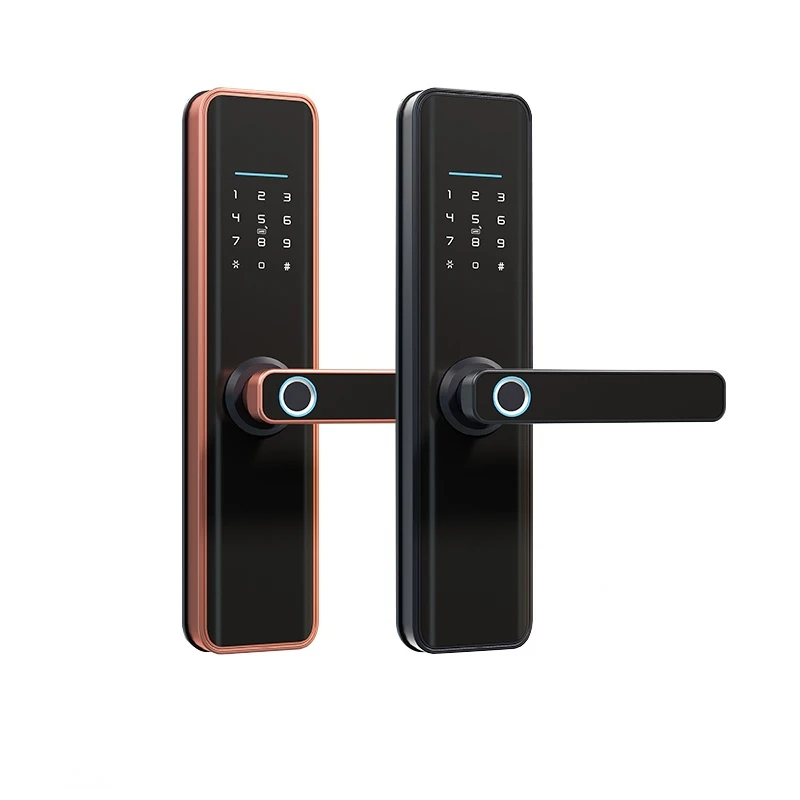 

Eseye aluminum alloy fingerprint door lock for hotel manual push cerradura para puerta principal inteligente smart door lock