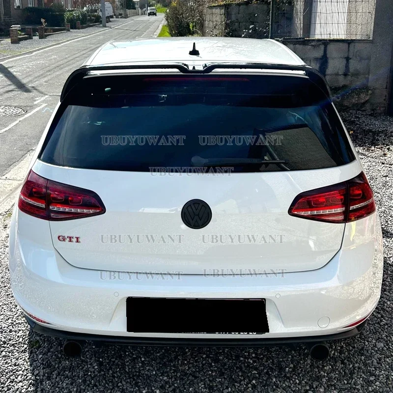 Фото Спойлер на крышу в стиле Oettinger из ABS-пластика для Volkswagen Golf MK7 7.5 GTI R GTD, задний спойлер Aleron Golf 7 2013-2020 №3
