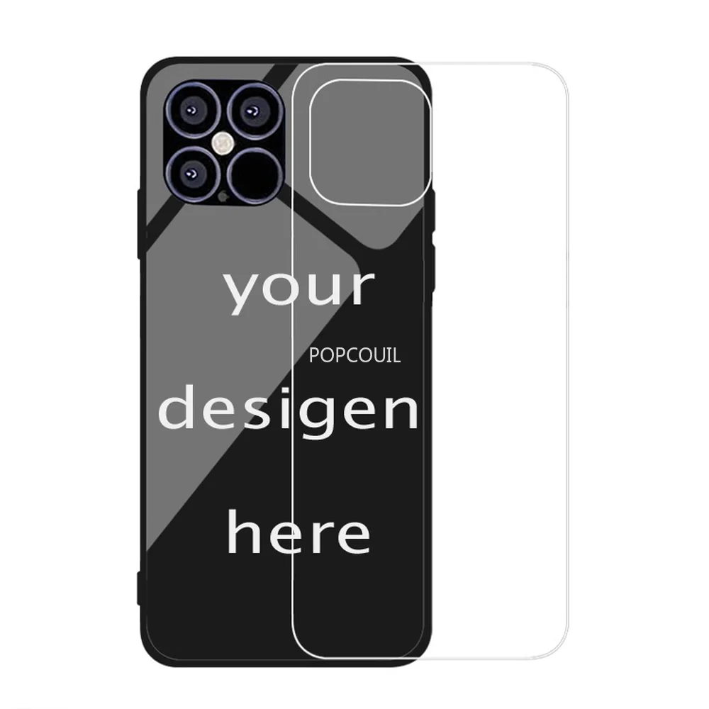 Индивидуальный персонализированный стеклянный чехол из ТПУ для телефона IPhone 14 6 7