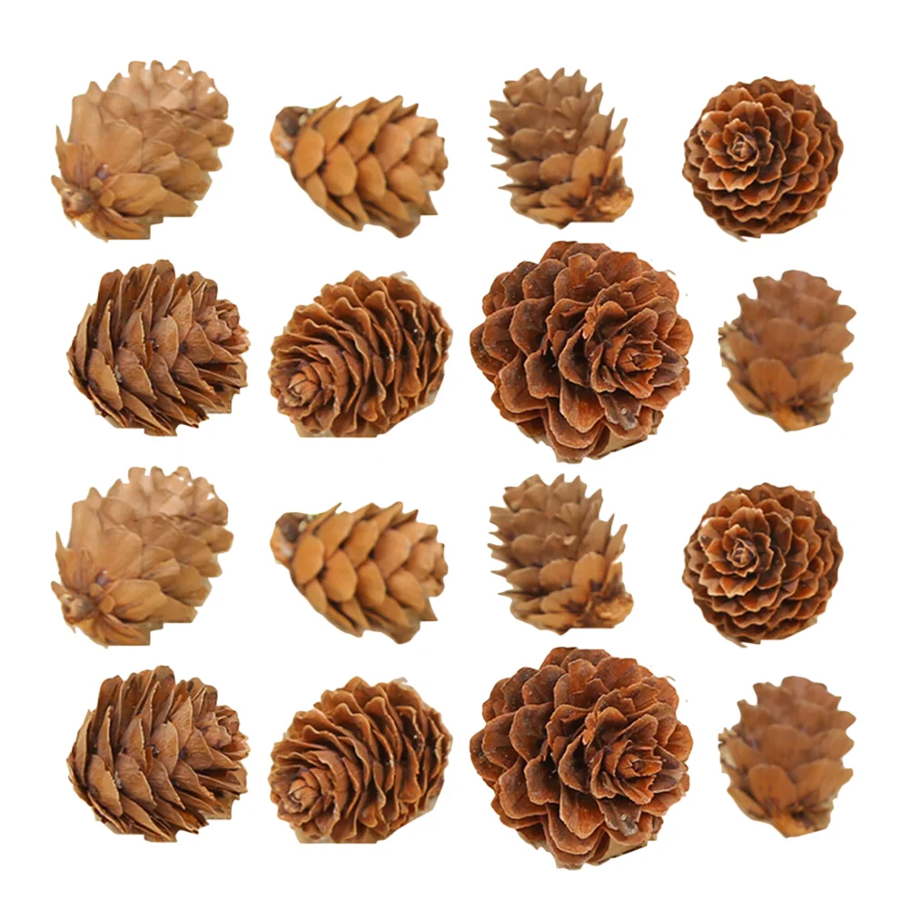 

100 Pcs Dried Flowers Songhwa Photo Props Christmas Tree Decorations Hanging Wooden Creative Pine Cone