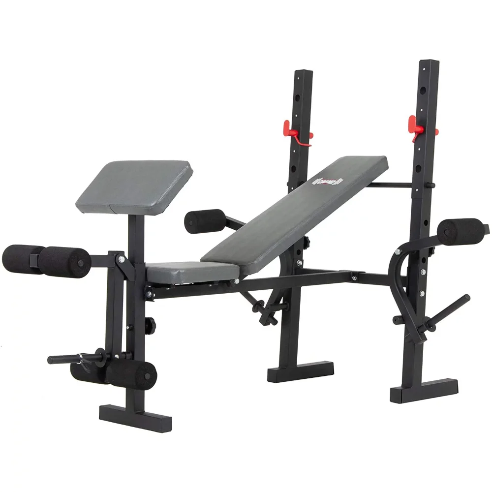 

Body Champ Standard Weight Bench Exercise and Weightlifting Bench, Adjustable Incline Seat (BCB580)