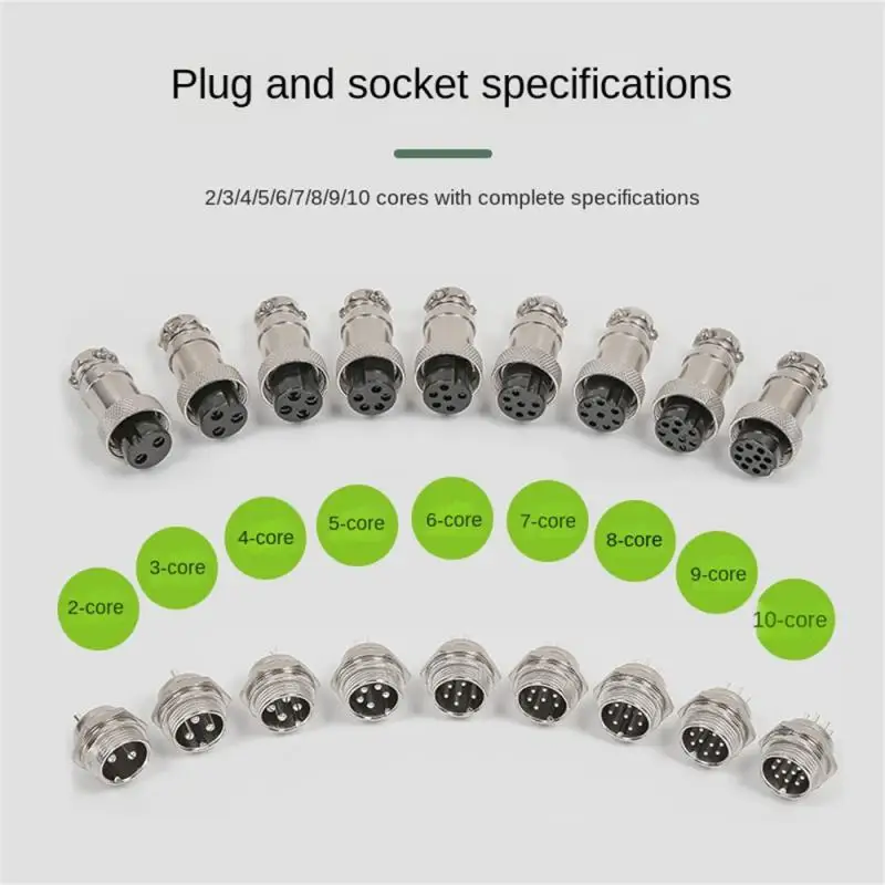 

Thread Locking Flame Retardancy Cable Connector Small Resistance Aviation Plug Wire Panel Connectors Electrical Supplies Hex Nut