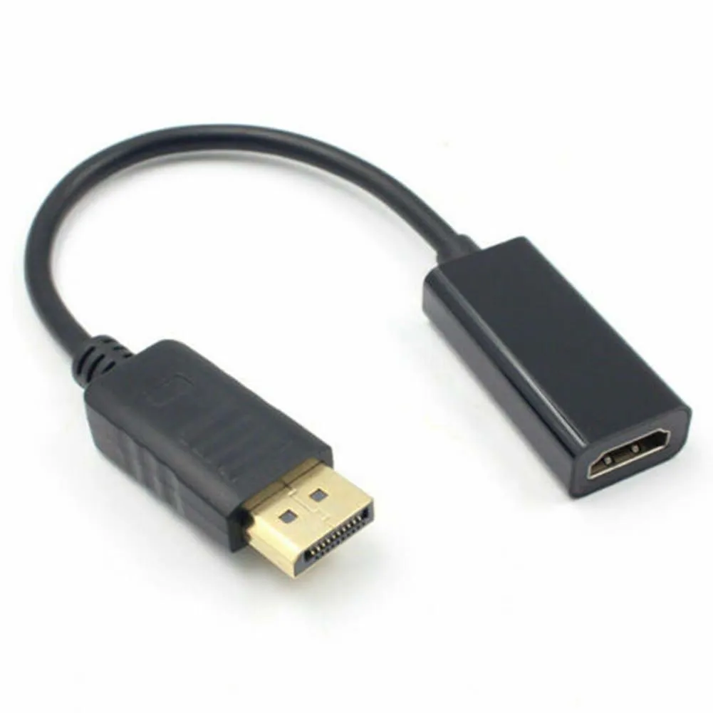 

DP To HDMI-compatible Cable Adapter Male To Female For HP/DELL Laptop PC Display Port To 1080P HDMI-compatible Cord Converter