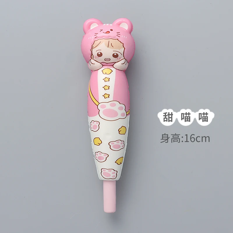

Tian mewo mewo Decompression pen soft cute creative cartoon vent pen student stationery gel pen high value black