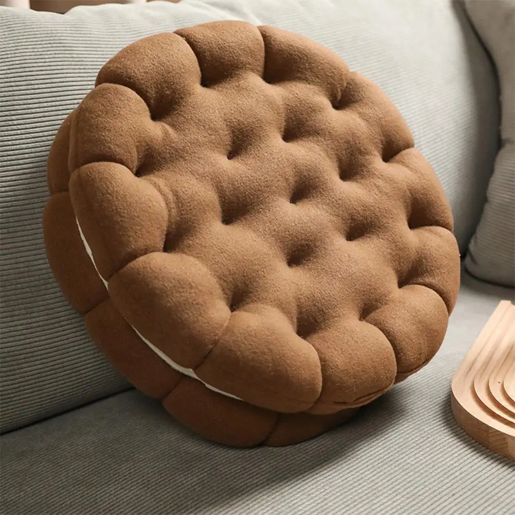 

Cute And Interesting Floor Round Biscuit Seat Cushion Chair Pad Soft Comfortable Meditation Cushion For Home Decoration U6Y9
