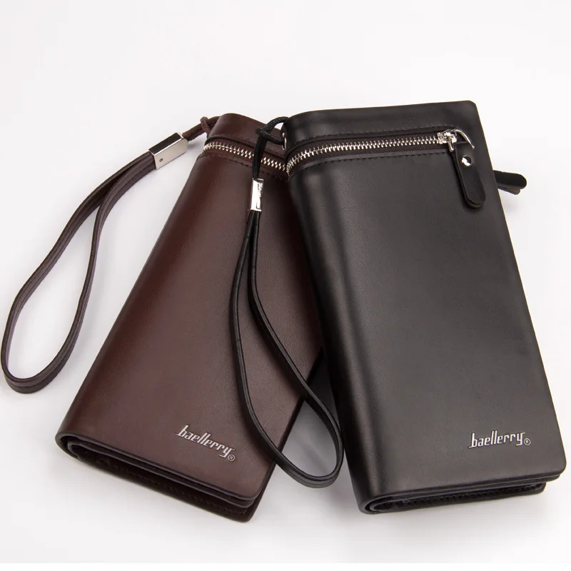 Clutch Male Men's Wallet Luxury Brand Id Holder Purse for Men Cover on the Passport Bag for Phone Coin Purses Cardholder Card