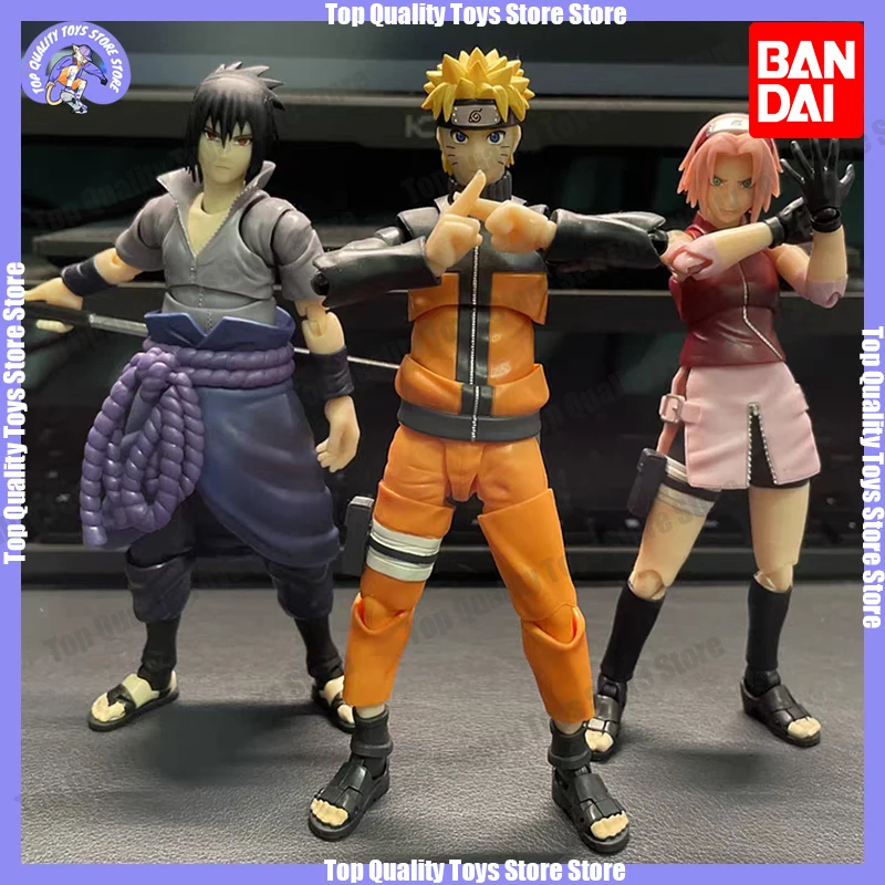 

Original Bandai Shfiguarts Naruto Action Figures Naruto: Shippuden Sasuke Sakura Uchiha Madara Model Movable Dolls Toy Kids Gift