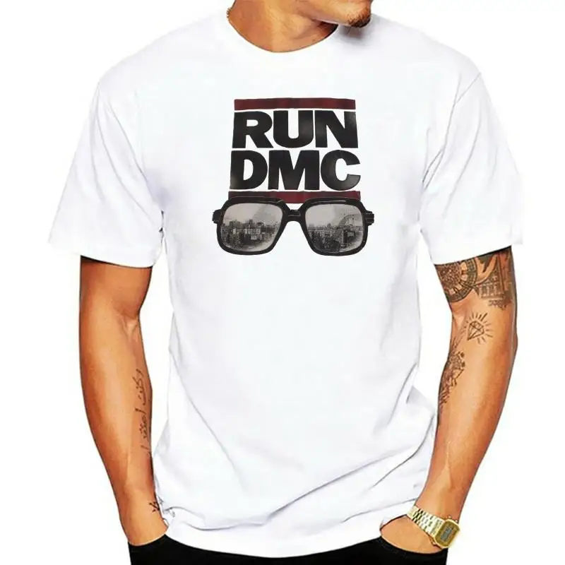 

#1141 Run DMC футболка с очками городской пейзаж L