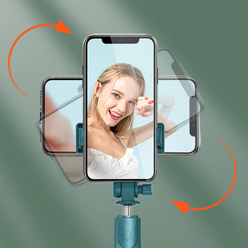 Беспроводная Bluetooth-совместимая селфи-палка складной мини-штатив с дистанционным
