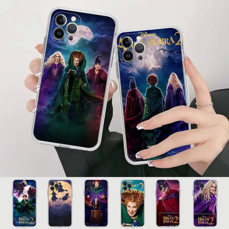 

Disney Hocus Pocus 2 Phone Case For iPhone 14 13 12 Mini 11 Pro XS Max X XR SE 6 7 8 Plus Soft Silicone Cover