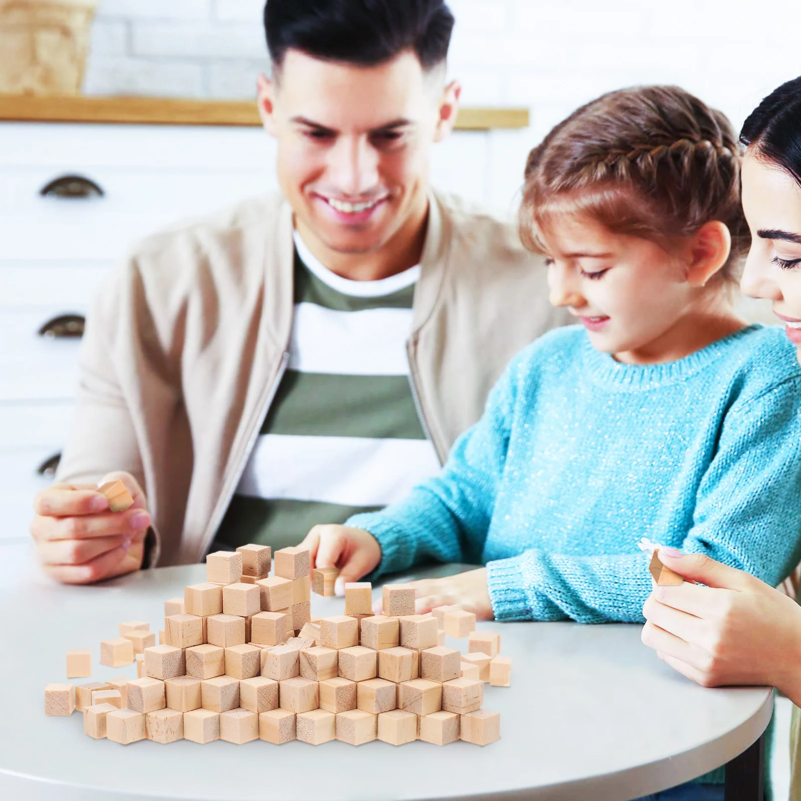 500 шт. блоки из соснового дерева деревянные простые строительные маленькие