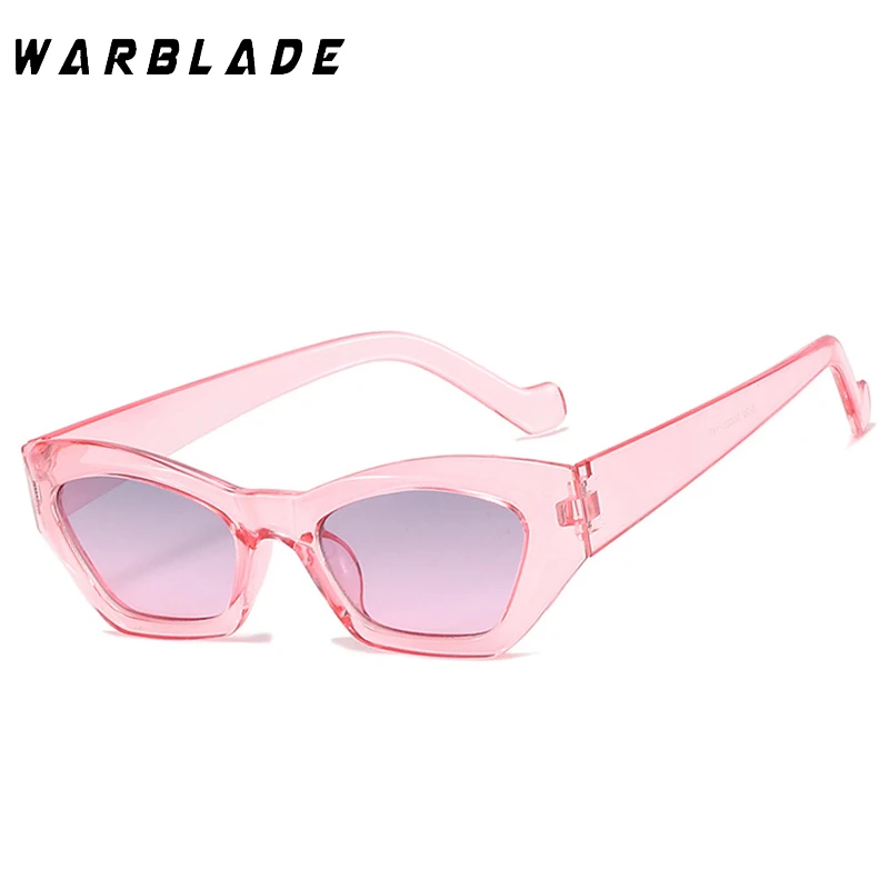 WarBLade New Retro Cateye Women Sunglasses 2022 Irregular Glasses Women Luxury Brand Eyewear For Women Small Frame Okulary UV400 images - 6