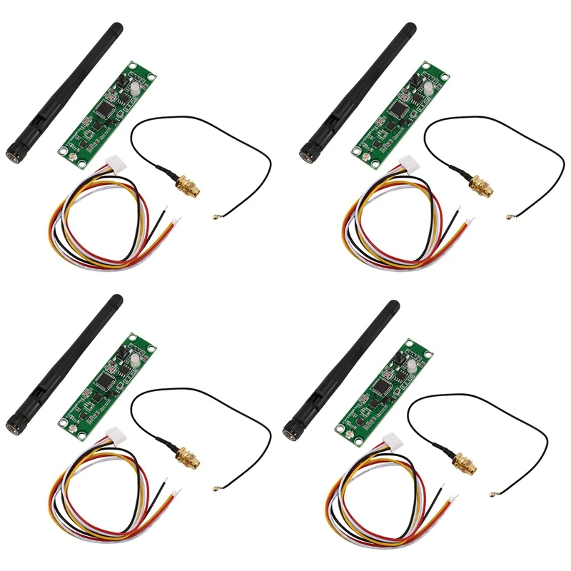 

4X DMX512 2.4G LED Wireless Light Module Leds PCB Transmitter Receiver With Controller Antenna
