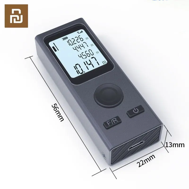 

Youpin Smart Laser Rangefinder, Intelligent, 30M, Digital Laser Rangefinder Mini USB Rechargeable Handheld Distance Meter Tool