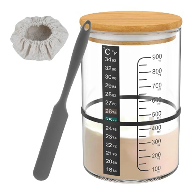 Стеклянная баночка для пускового теста контейнер брожения с широким горлышком