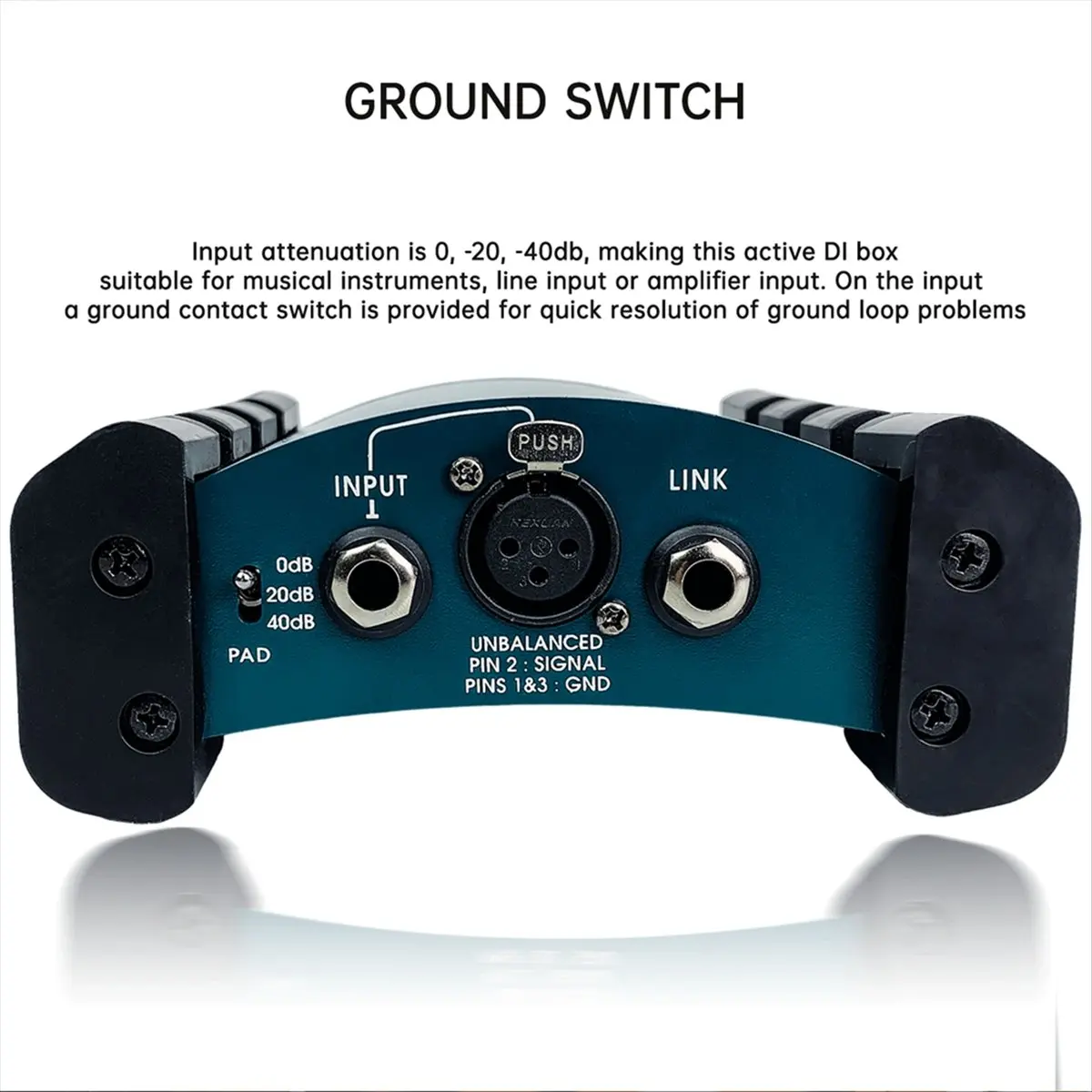 Фото & A23G & Active DI Box Преобразователь импеданса DIBOX Сценический эффектор Phantom Power Box Активная коробка DI Box №2