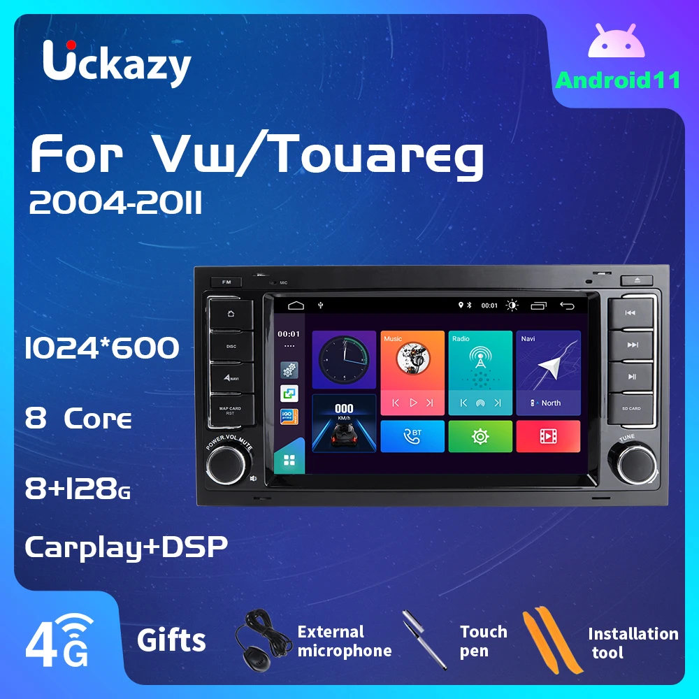 

2 Din Android 11 Car Multimedia Player For VW/Volkswagen/Touareg/Transporter T5 2004-2011 Radio Stereo GPS Navi Carplay HeadUnit