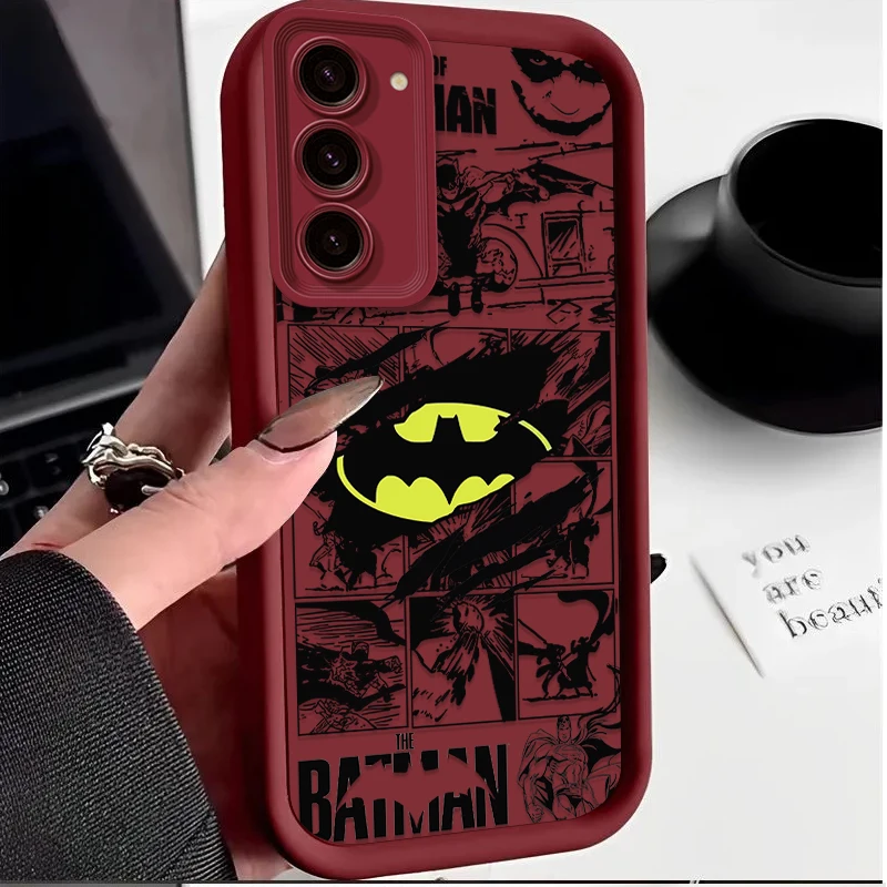 Фото Чехол B-Batman S-Superman для Samsung Galaxy S26 S25 S24 Ultra S23 S22 S21 Plus S20 FE A56 A55 A54 A53 A52 4G 5G, силиконовый чехол №2