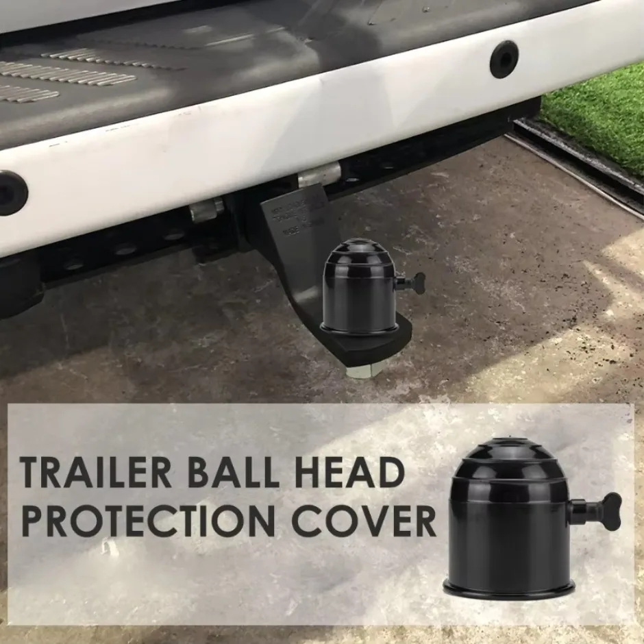 50mm Tow Bar Ball Cover Cap Hood Trailer Car Accessories Hitch Protector 1pcs