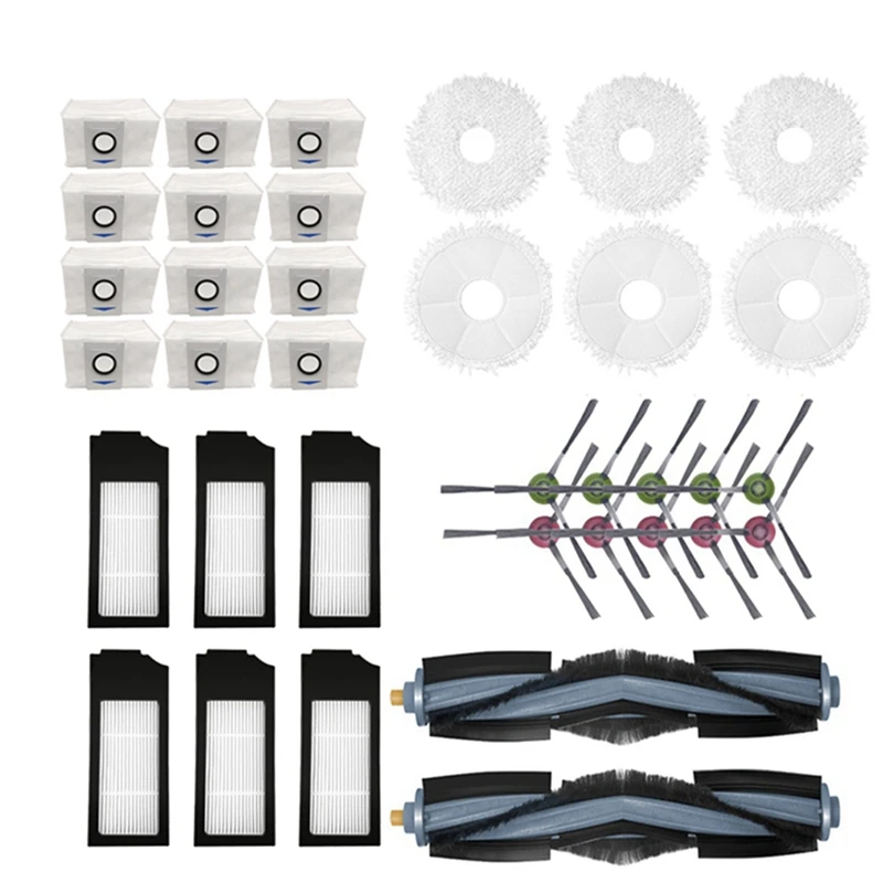

Main Side Brush Filter Mop Cloth And Dust Bag Replacement Accessories For Ecovacs Deebot X1 Omni Turbo Vacuum Cleaner