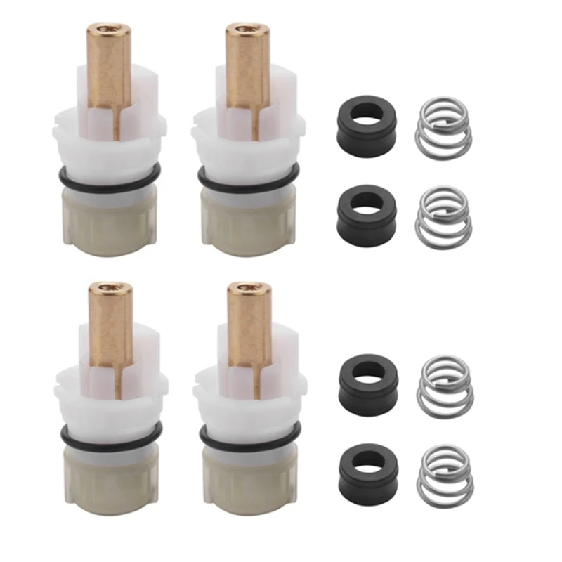 4 Pieces RP25513 Faucet Stem Replacement With Rubber Seats A